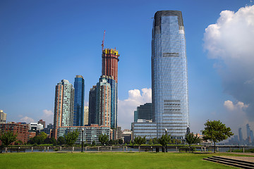 Image showing The skyline of Jersey City, New Jersey