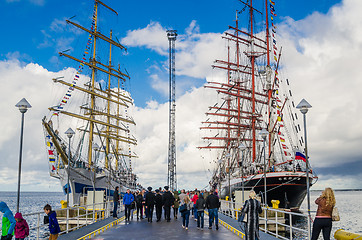 Image showing TALLINN, ESTONIA - SEPTEMBER 23, 2018. The Russian barque \