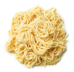 Image showing boiled spaghetti on white background