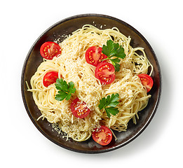 Image showing plate of spaghetti pasta