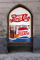 Image showing Retro advertizing of Pepsi Cola