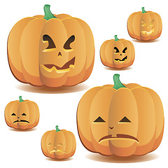 Image showing  Halloween pumpkins