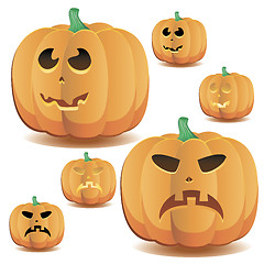 Image showing  Halloween pumpkins