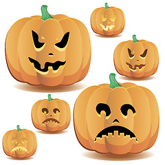 Image showing  Halloween pumpkins