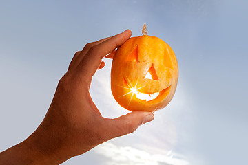 Image showing pumpkin like happy monster