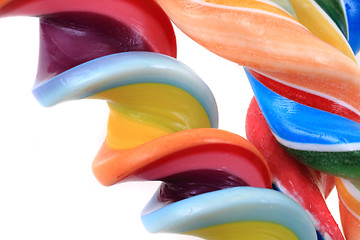 Image showing rainbow sugar lolly texture as color background