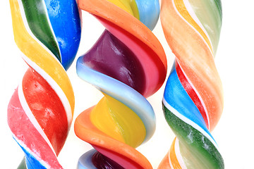 Image showing rainbow sugar lolly texture as color background