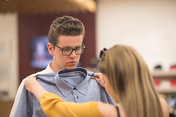 Image showing couple in  Clothing Store