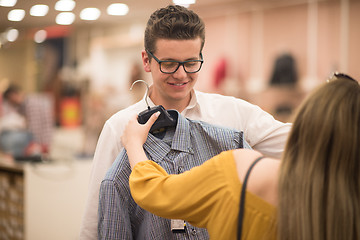 Image showing couple in  Clothing Store