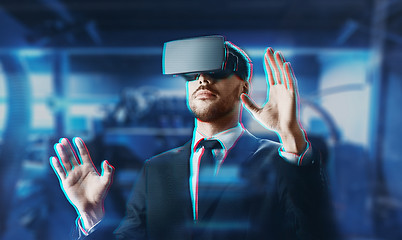 Image showing businessman in virtual reality headset