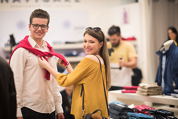 Image showing couple in  Clothing Store