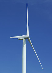 Image showing close up of a windturbine