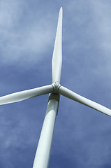 Image showing close up of a windturbine