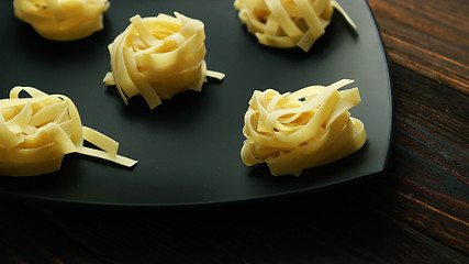 Image showing Cooked noodles on plate