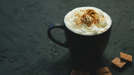 Image showing Mug of cacao with whipped cream