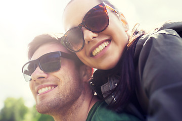 Image showing happy couple having fun outdoors