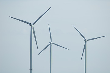 Image showing three windturbines