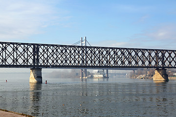 Image showing Old Railway Bridge Belgrade