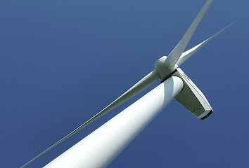 Image showing close up of a windturbine