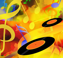 Image showing Vinyl music background