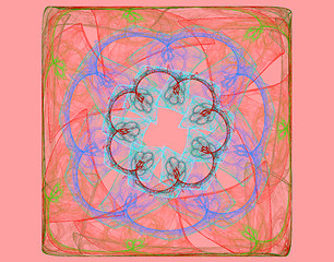 Image showing Artful design pink