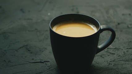 Image showing Cup of hot coffee