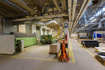 Image showing woodworking factory workshop