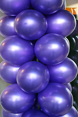 Image showing Purple Latex Balloons