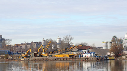 Image showing Dredger Barge