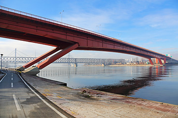 Image showing Gazela Bridge Belgrade