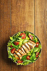 Image showing Salad with chicken