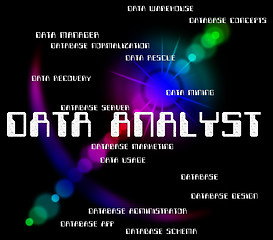 Image showing Data Analyst Means Knowledge Analyser And Analytics