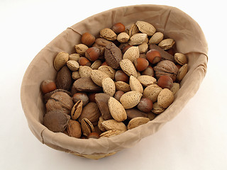 Image showing Mixed Nut in a Basket