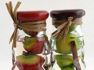 Image showing Bottled Fruits, Tops