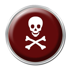 Image showing Skull Button