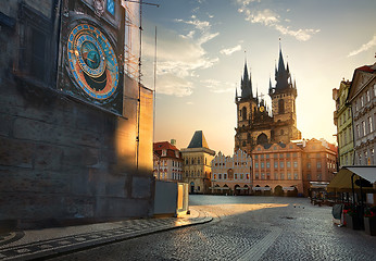 Image showing View on Prague chimes