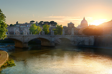 Image showing Vatican and bridge