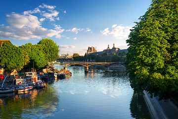 Image showing View on Pont des Arts