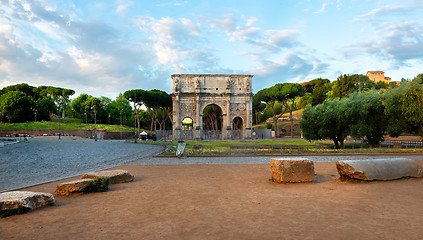 Image showing Constantine Arch in Rome