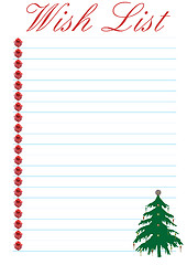 Image showing Wish List - Christmas