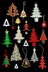 Image showing Christmas Tree Bauble Decorations 
