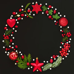 Image showing Abstract Christmas Wreath Garland