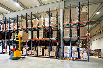 Image showing Forklifter warehouse