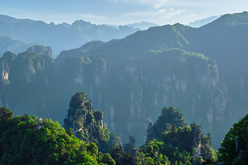 Image showing Zhangjiajie mountains, China