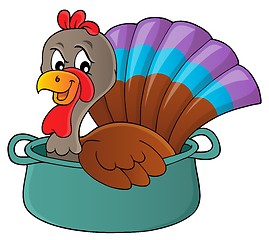 Image showing Turkey bird in pan theme image 1