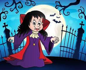 Image showing Vampire girl theme image 8