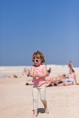 Image showing little girl at beach