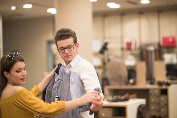 Image showing couple in  Clothing Store