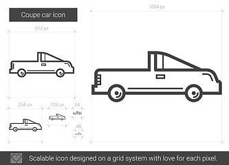 Image showing Coupe car line icon.