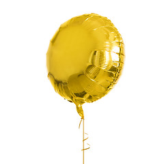 Image showing close up of helium balloon over white background